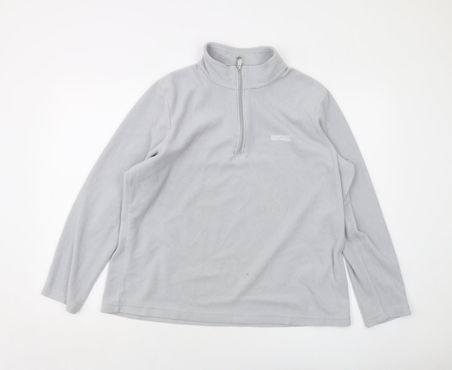 Regatta Womens Grey Polyester Pullover Sweatshirt Size 20 Zip
