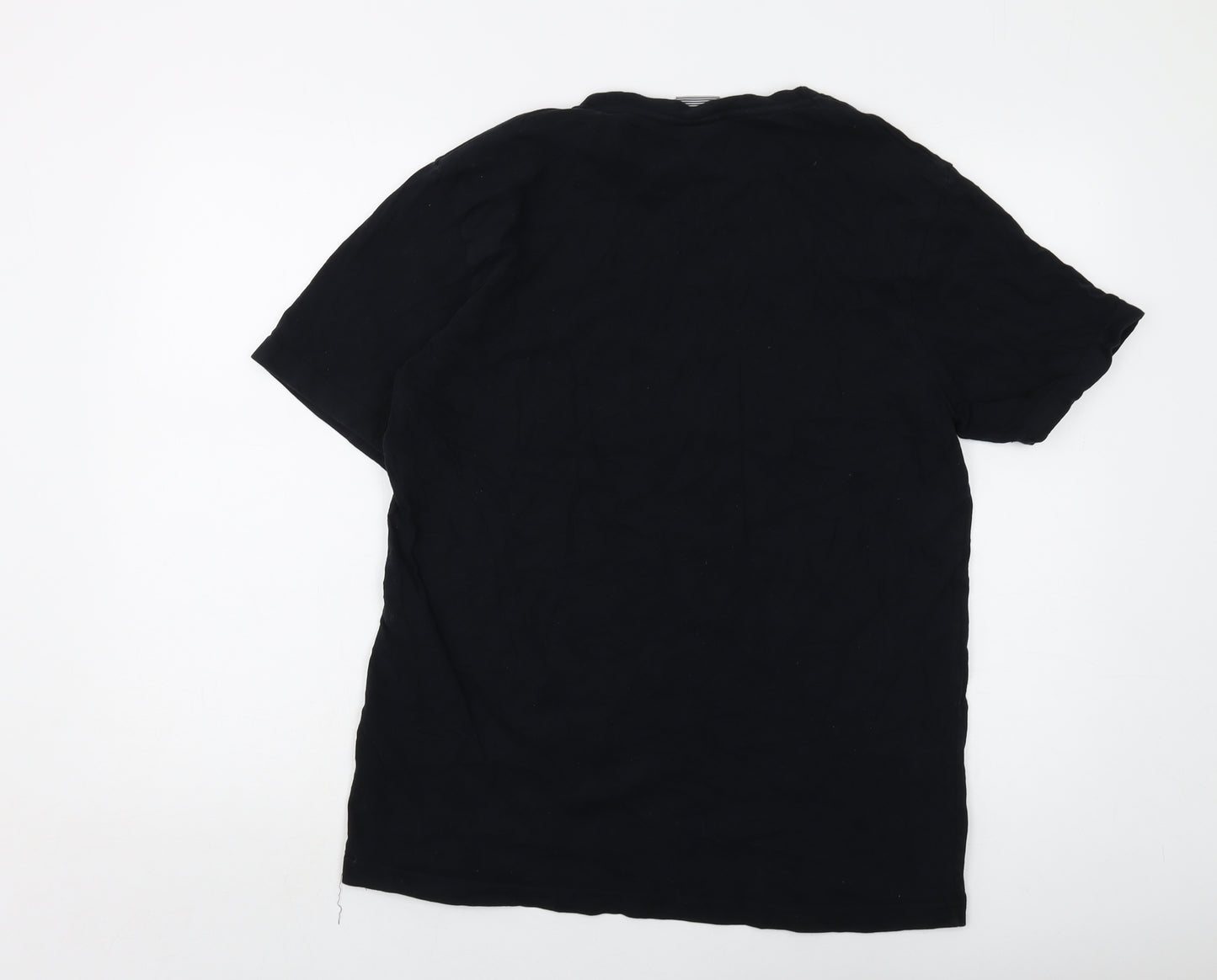 Penn Sport Mens Black Cotton T-Shirt Size M Crew Neck