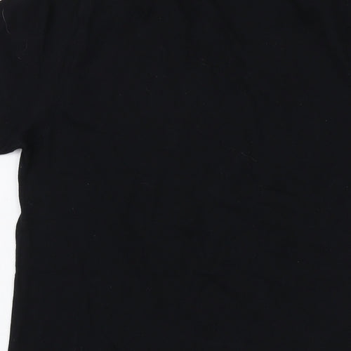 Spirited Away Womens Black Cotton Basic T-Shirt Size S Crew Neck