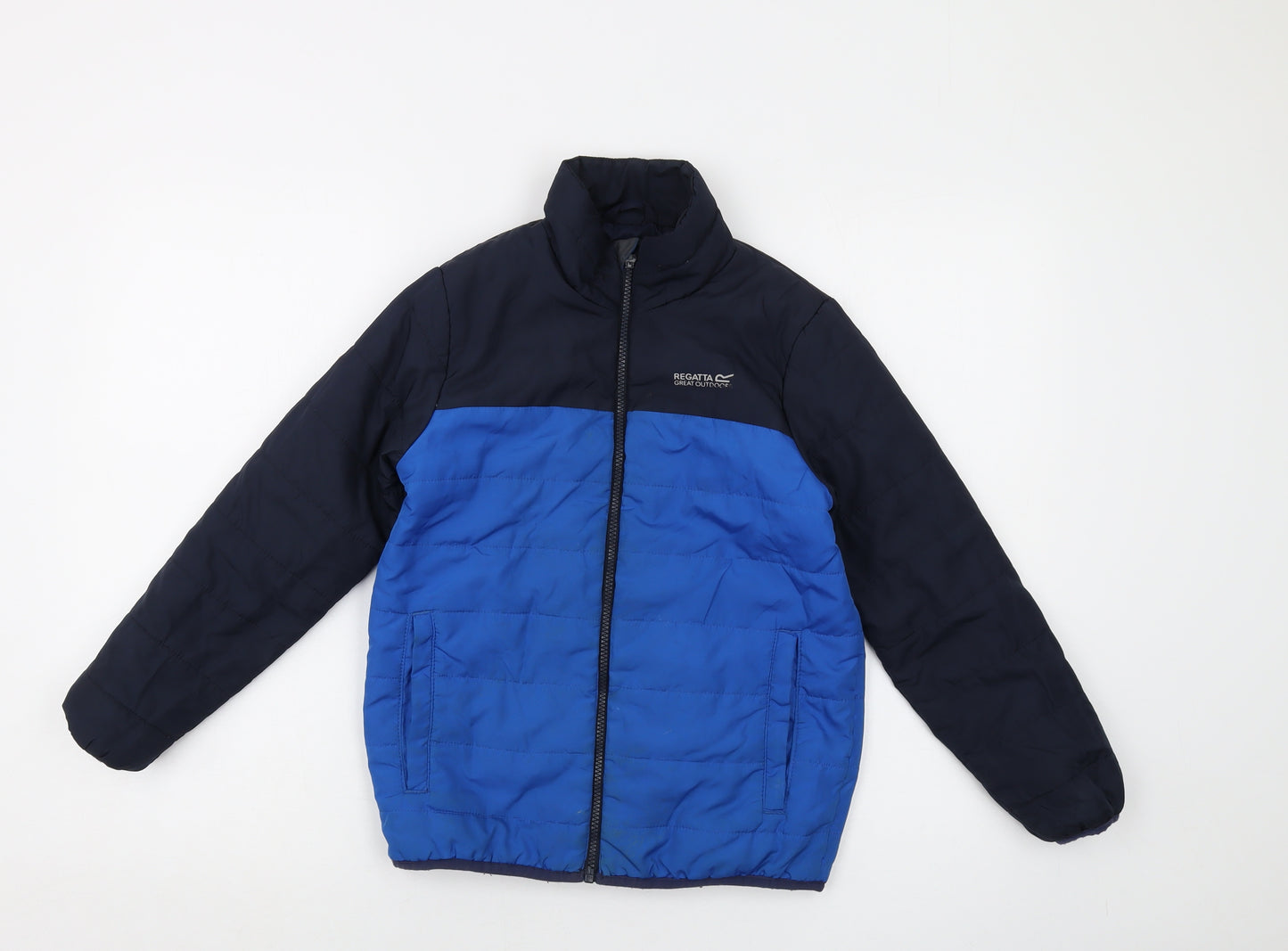 Regatta Boys Blue Puffer Jacket Jacket Size 9-10 Years Zip