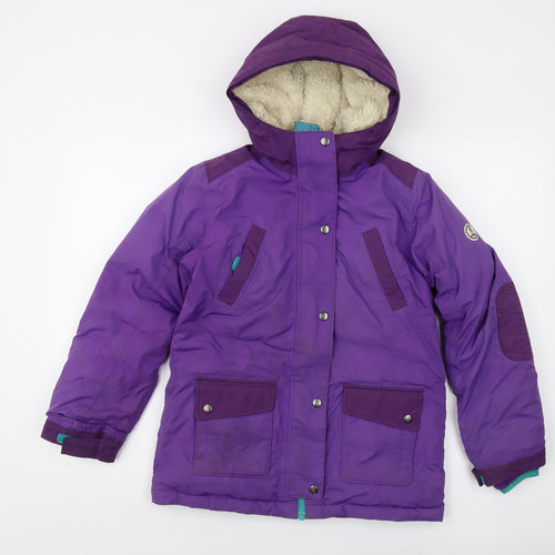 Lands' End Womens Purple Jacket Size 10 Zip
