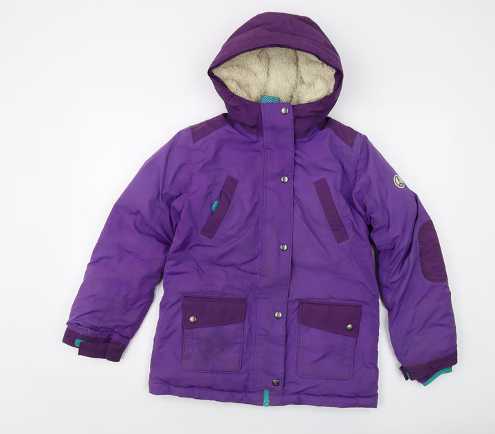 Lands' End Womens Purple Jacket Size 10 Zip