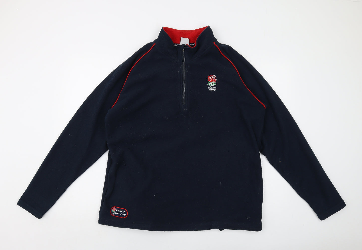 England Rugby Mens Blue Polyester Pullover Sweatshirt Size L