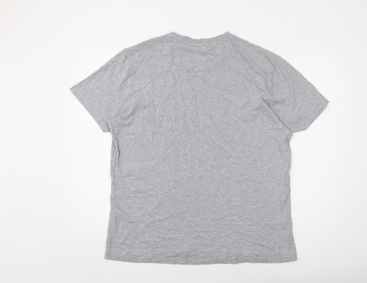 Ben Sherman Mens Grey Cotton T-Shirt Size L Crew Neck