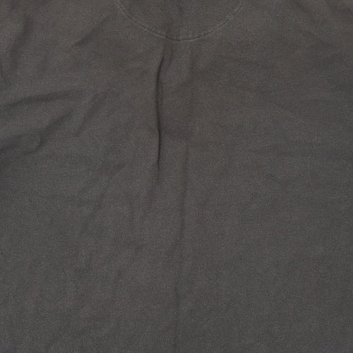 Gap Mens Grey Cotton Polo Size L Collared Button