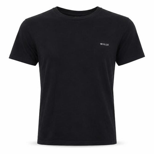 Jack Wills Mens Black Cotton T-Shirt Size S Crew Neck