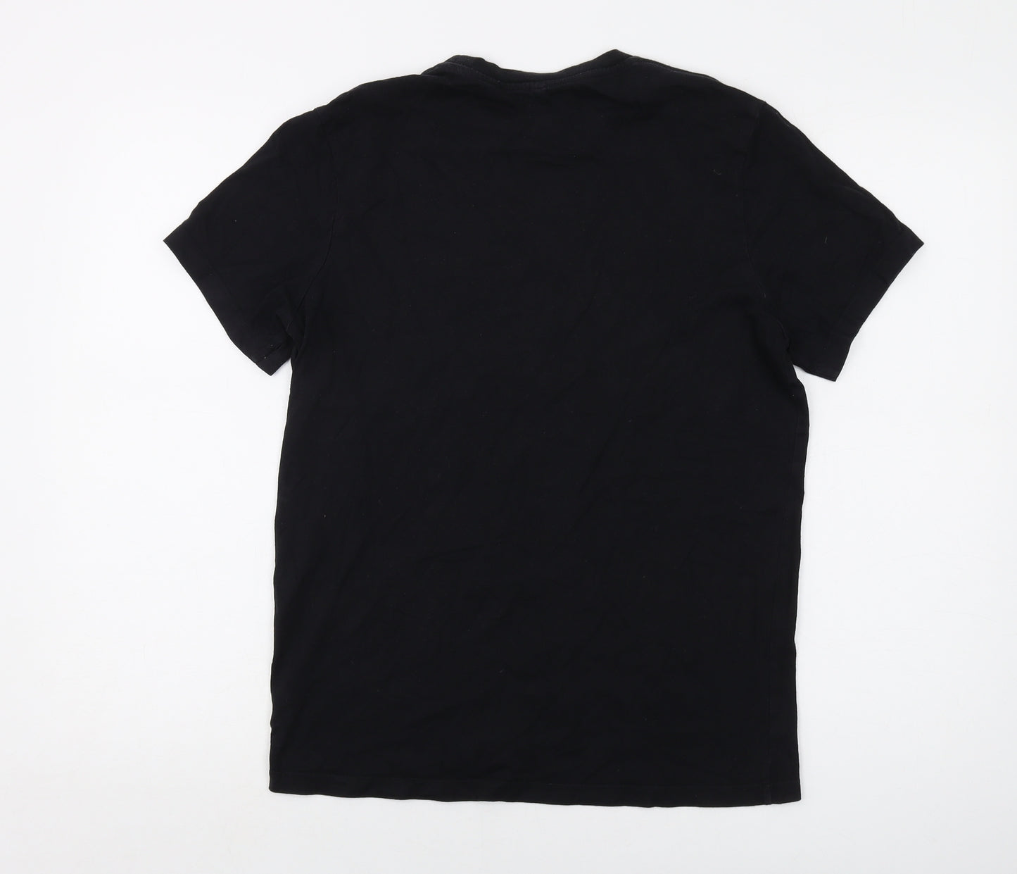 Jack Wills Mens Black Cotton T-Shirt Size S Crew Neck