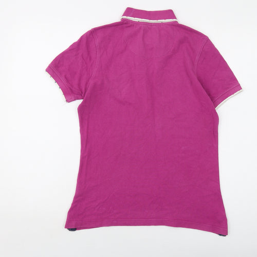 Hazy Blue Womens Purple Cotton Basic Polo Size 10 Collared
