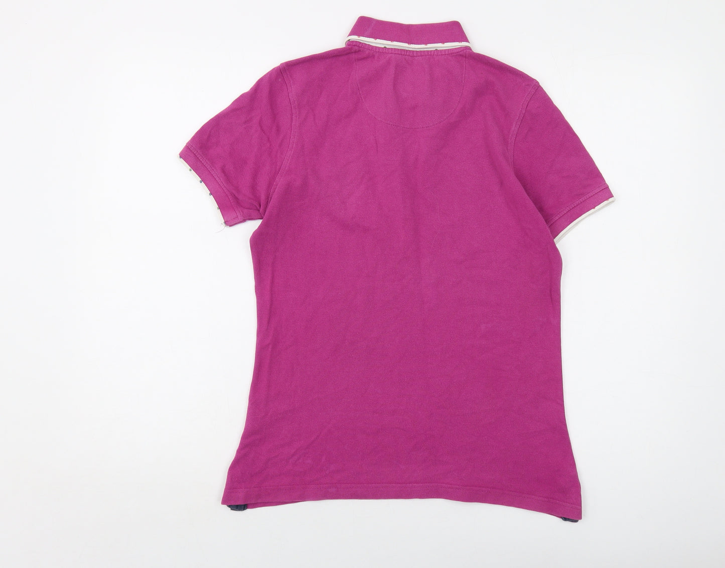Hazy Blue Womens Purple Cotton Basic Polo Size 10 Collared