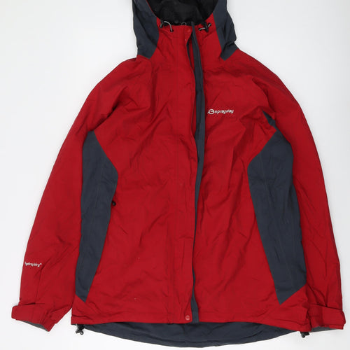 Sprayway Mens Red Jacket Size L Zip