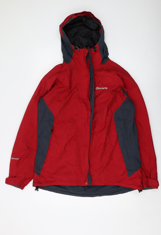 Sprayway Mens Red Jacket Size L Zip