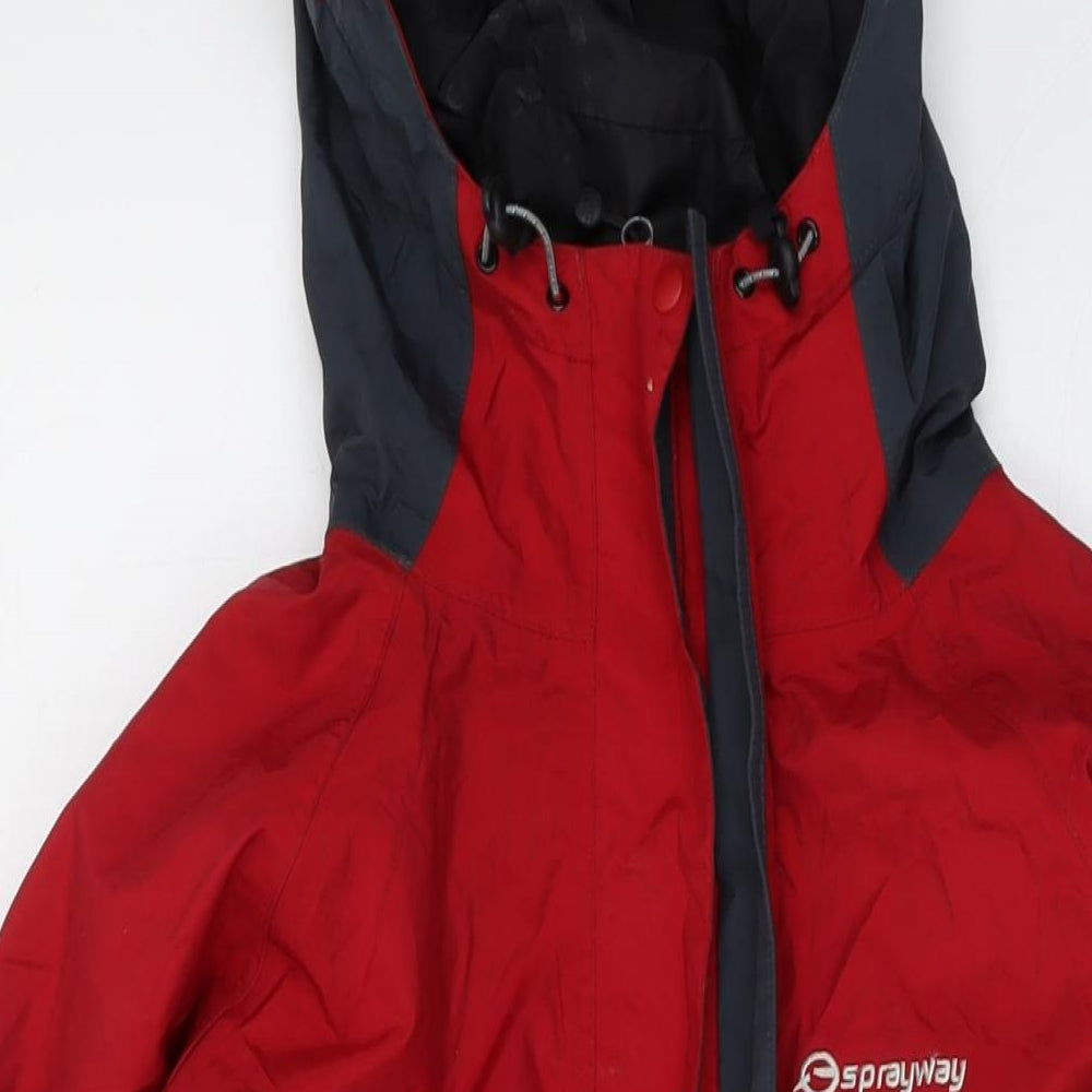 Sprayway Mens Red Jacket Size L Zip