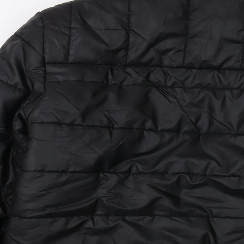 BKFF Womens Black Puffer Jacket Jacket Size 12 Zip