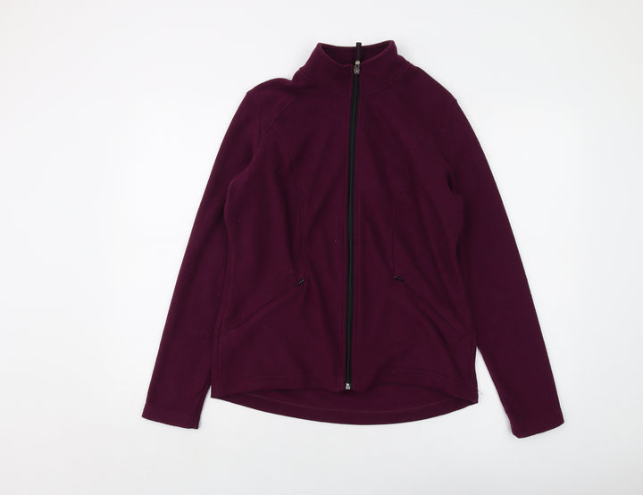 Marks and Spencer Womens Purple Jacket Size 12 Zip
