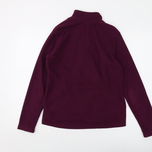 Marks and Spencer Womens Purple Jacket Size 12 Zip