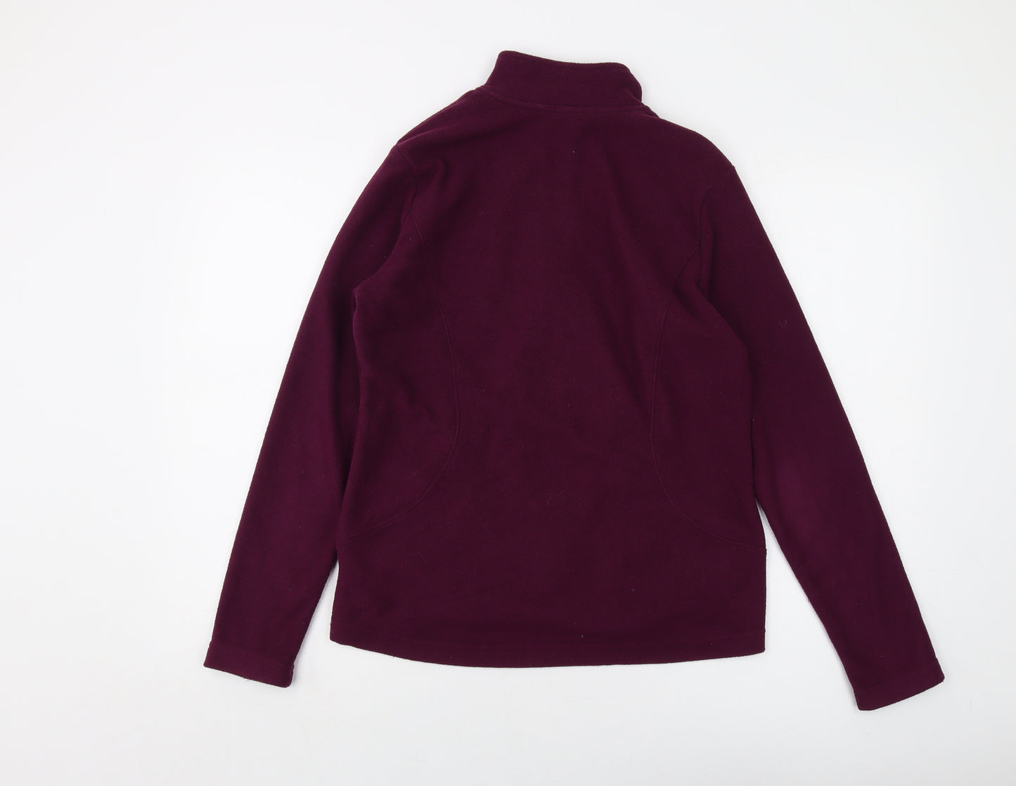 Marks and Spencer Womens Purple Jacket Size 12 Zip