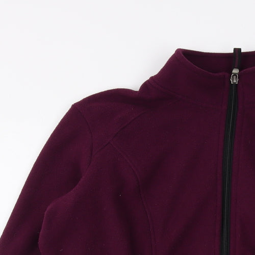 Marks and Spencer Womens Purple Jacket Size 12 Zip