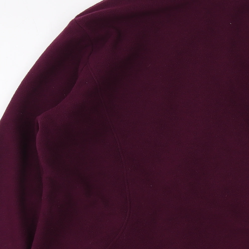 Marks and Spencer Womens Purple Jacket Size 12 Zip