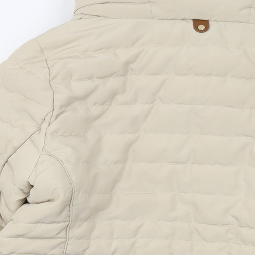 Marks and Spencer Womens Beige Jacket Size 14 Zip