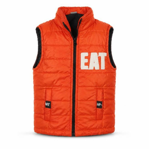 Mincirik Boys Orange Gilet Waistcoat Size 4 Years Zip