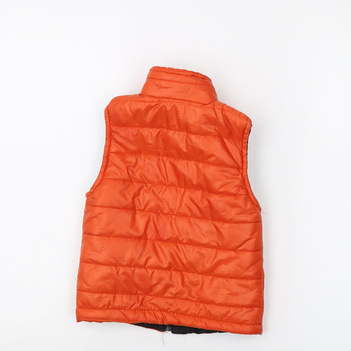 Mincirik Boys Orange Gilet Waistcoat Size 4 Years Zip