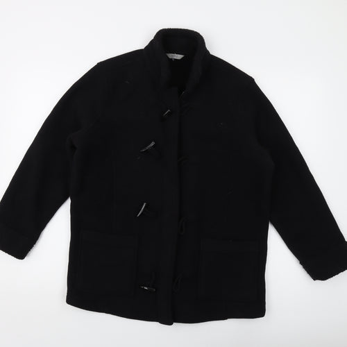 Marks and Spencer Womens Black Jacket Size 16 Zip