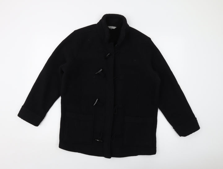 Marks and Spencer Womens Black Jacket Size 16 Zip