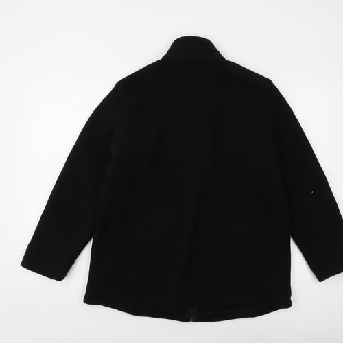 Marks and Spencer Womens Black Jacket Size 16 Zip