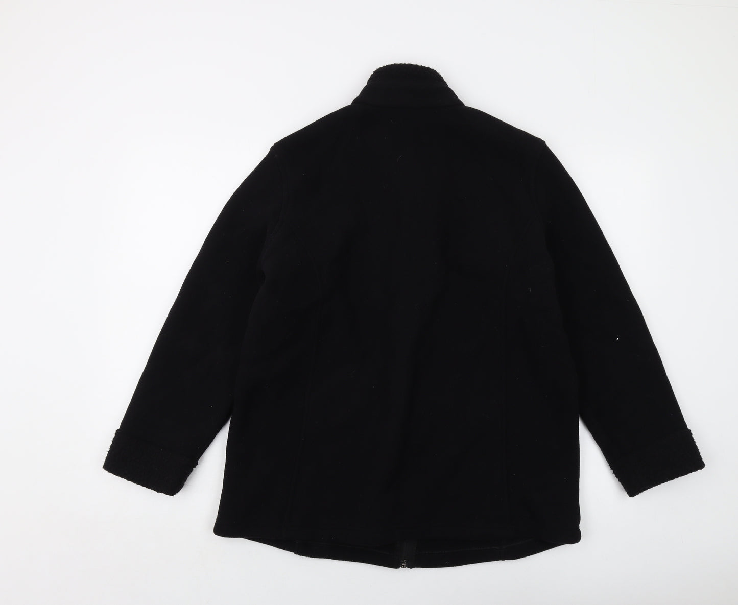 Marks and Spencer Womens Black Jacket Size 16 Zip