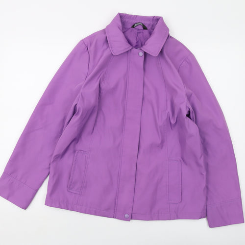 Bonmarché Womens Purple Jacket Size S Zip