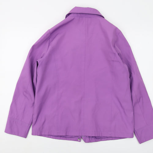 Bonmarché Womens Purple Jacket Size S Zip