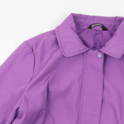 Bonmarché Womens Purple Jacket Size S Zip