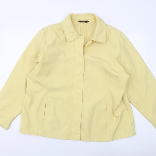 Bonmarché Womens Yellow Jacket Size L Zip