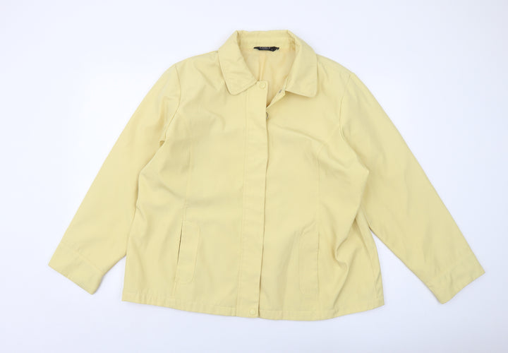 Bonmarché Womens Yellow Jacket Size L Zip