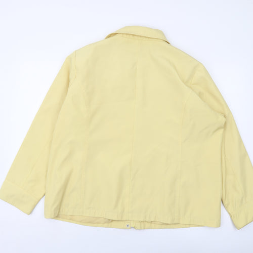 Bonmarché Womens Yellow Jacket Size L Zip
