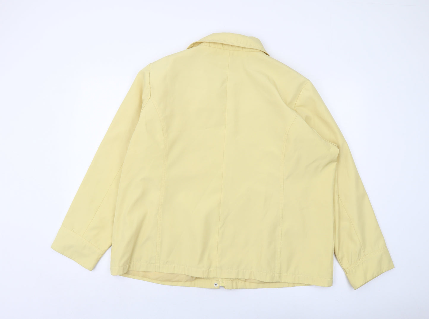 Bonmarché Womens Yellow Jacket Size L Zip