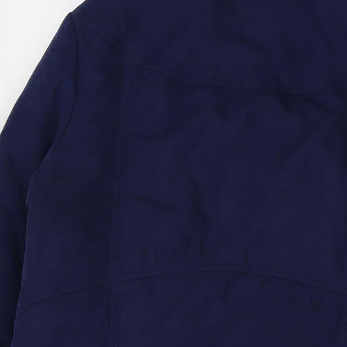 John Lewis Womens Blue Jacket Size 14 Zip