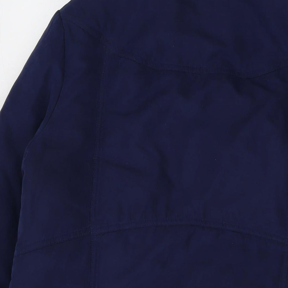 John Lewis Womens Blue Jacket Size 14 Zip