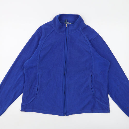 Marks and Spencer Womens Blue Jacket Size 10 Zip