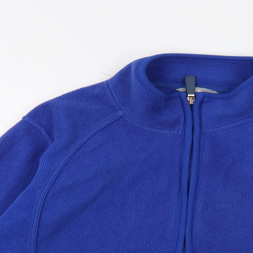 Marks and Spencer Womens Blue Jacket Size 10 Zip