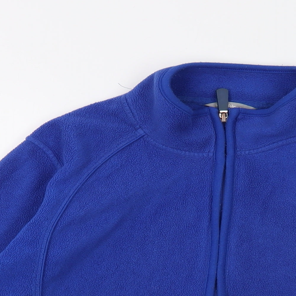 Marks and Spencer Womens Blue Jacket Size 10 Zip