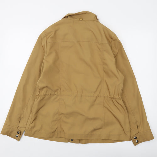 Marks and Spencer Womens Beige Jacket Size 14 Zip