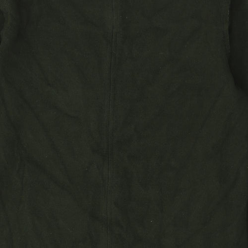 Zara Womens Green Acrylic Tunic Blouse Size M Round Neck