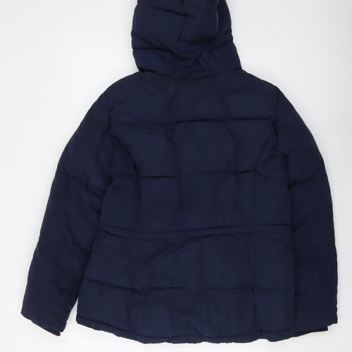 H&M Womens Blue Jacket Size 14 Zip