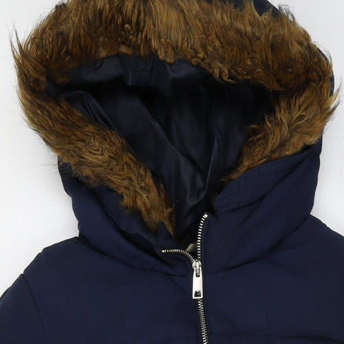 H&M Womens Blue Jacket Size 14 Zip