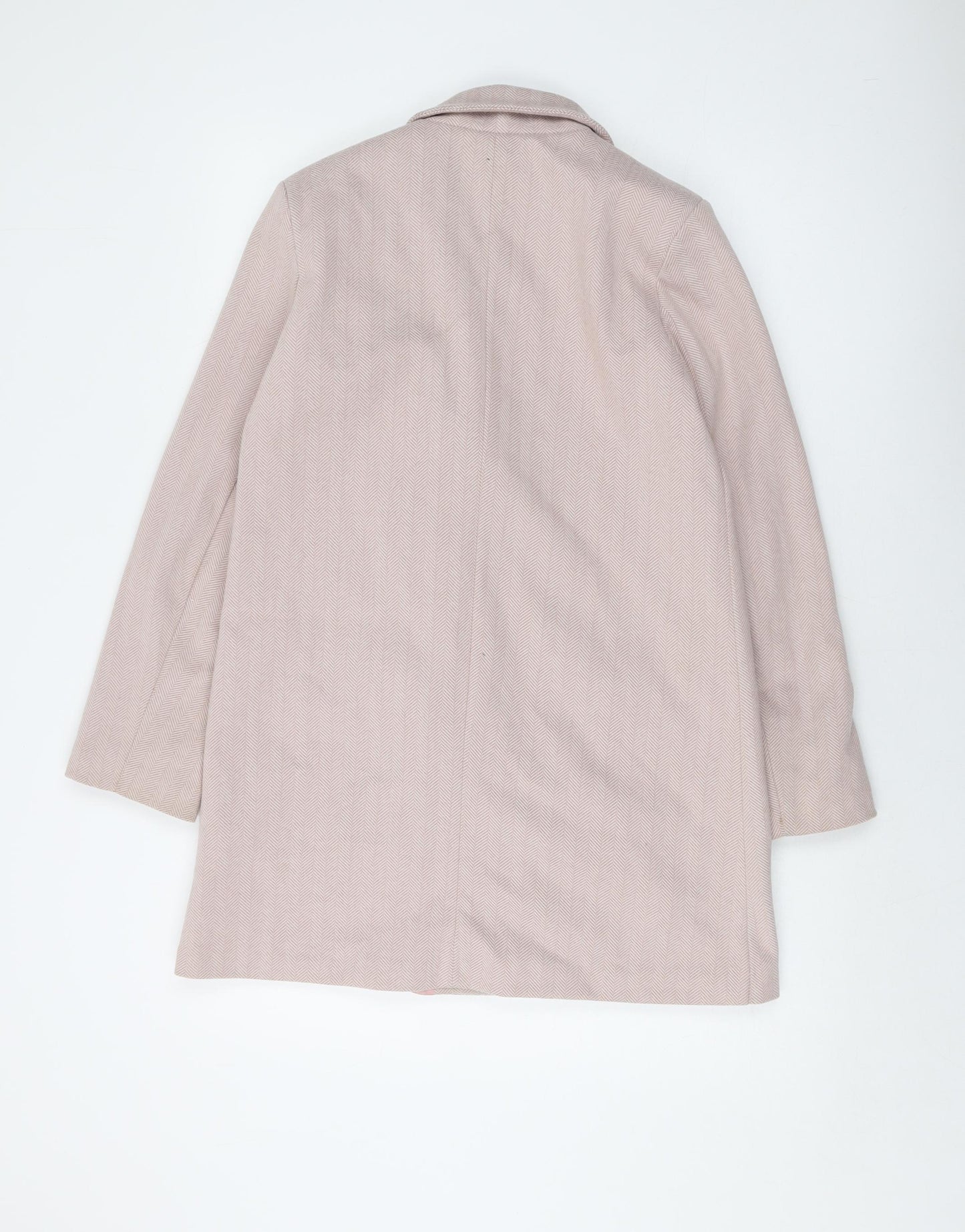 Boohoo Womens Pink Jacket Size 8 Button