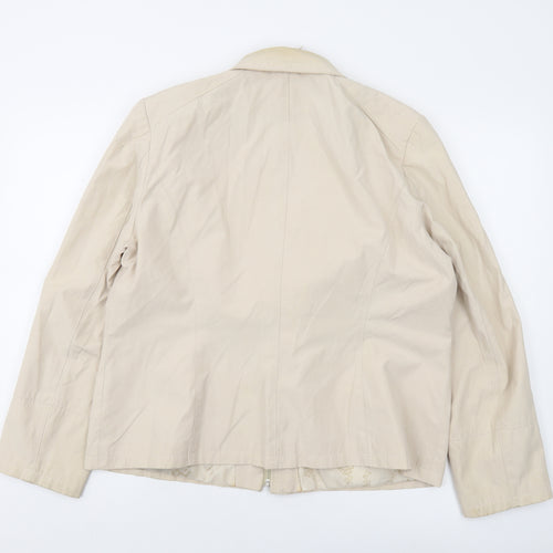 Debenhams Womens Beige Jacket Size 18 Zip
