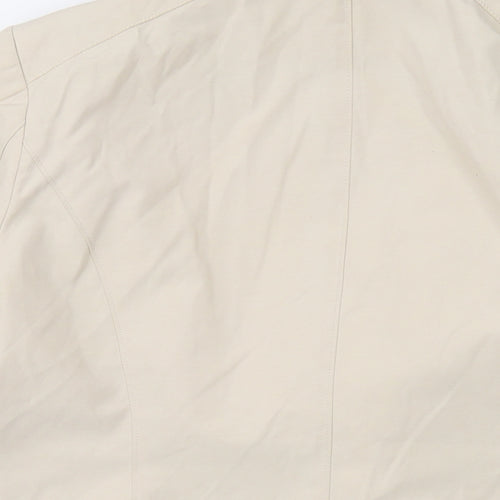 Debenhams Womens Beige Jacket Size 18 Zip