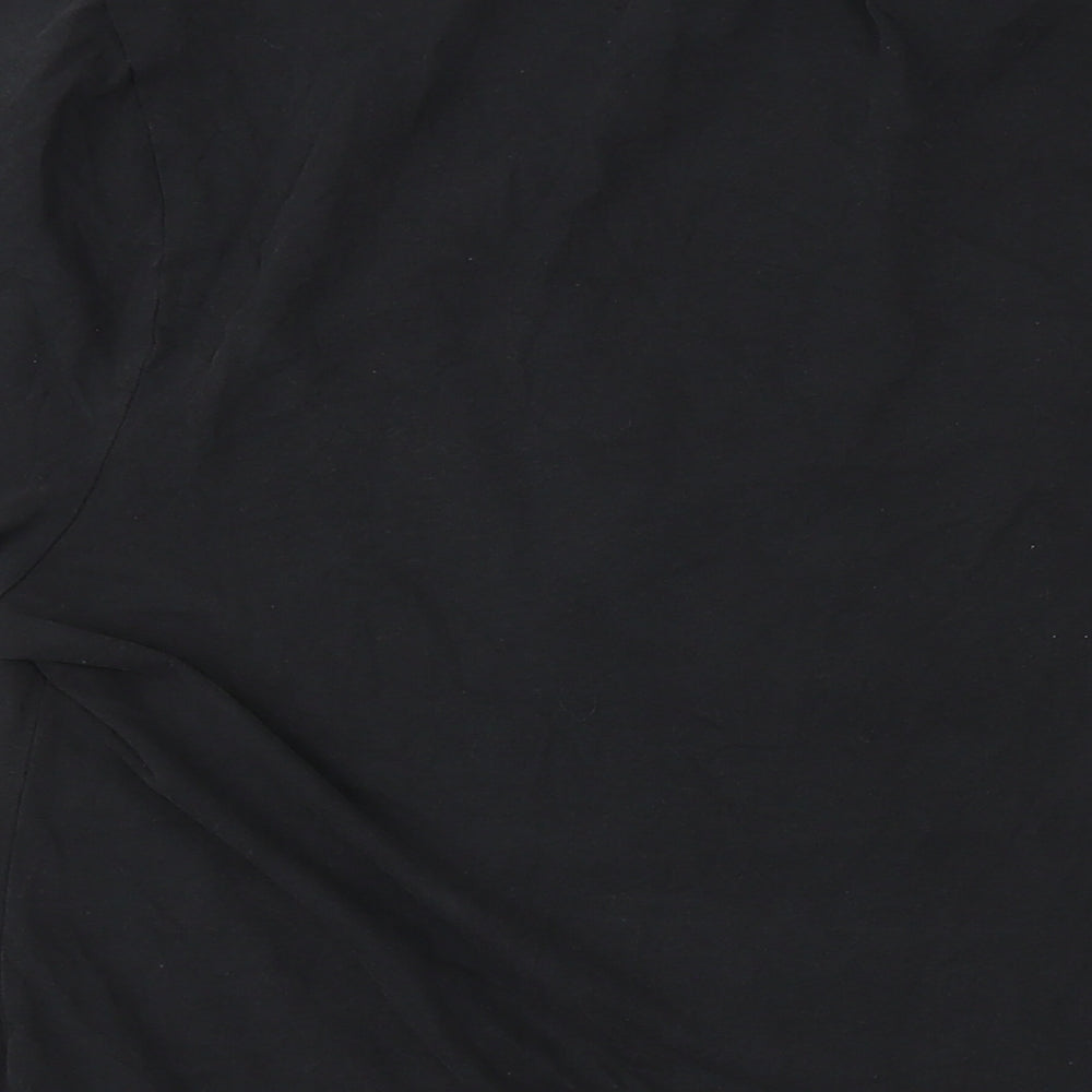 Amplified Mens Black Cotton T-Shirt Size 2XL Crew Neck