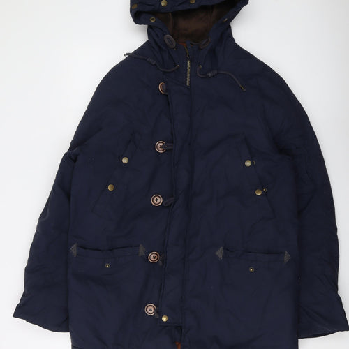 Red Herr Mens Blue Jacket Size L Zip